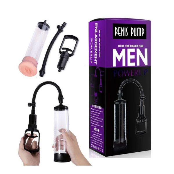 PENIS PUMP MEN 8.5INCH BIGGER PENIS GROWTH POWER VACUUM MALE ENHANCEMENT ENLARGER PUMP